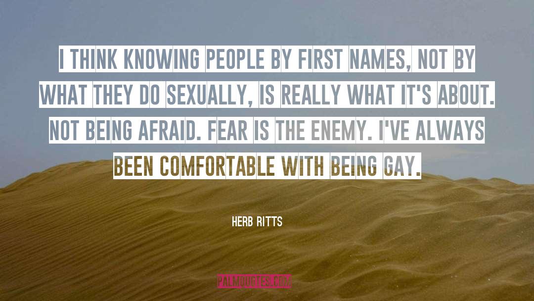 Herb Ritts Quotes: I think knowing people by