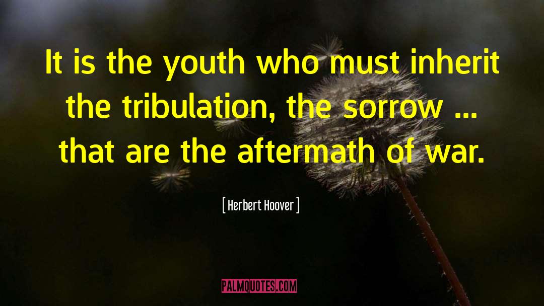 Herbert Hoover Quotes: It is the youth who