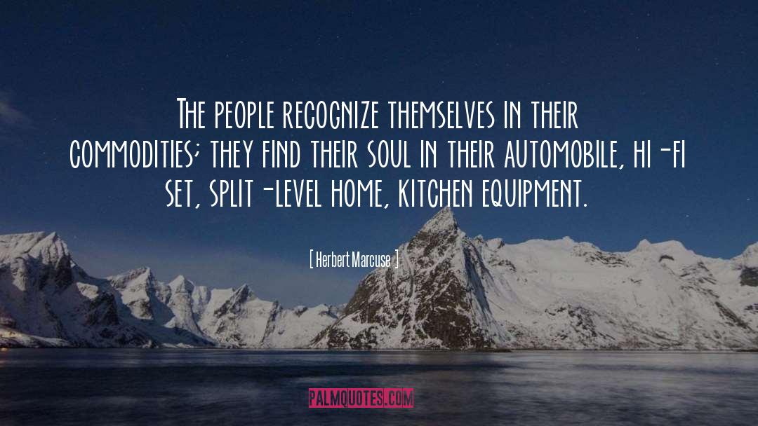 Herbert Marcuse Quotes: The people recognize themselves in