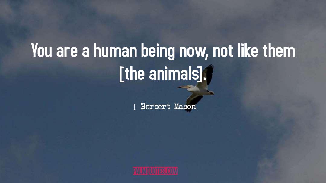 Herbert Mason Quotes: You are a human being