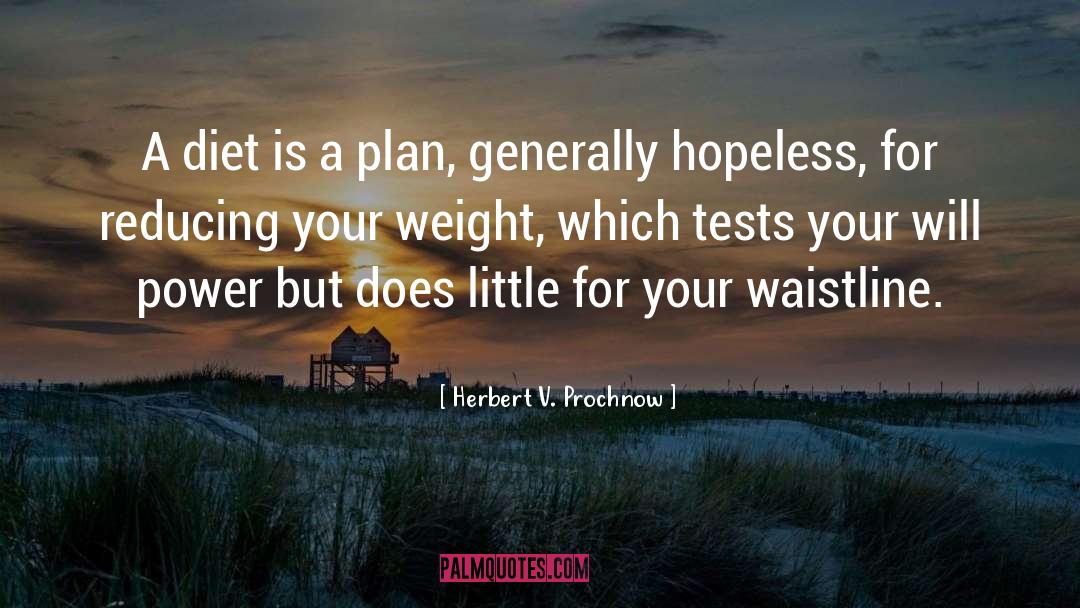 Herbert V. Prochnow Quotes: A diet is a plan,