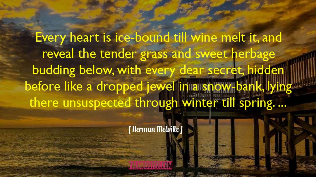 Herman Melville Quotes: Every heart is ice-bound till