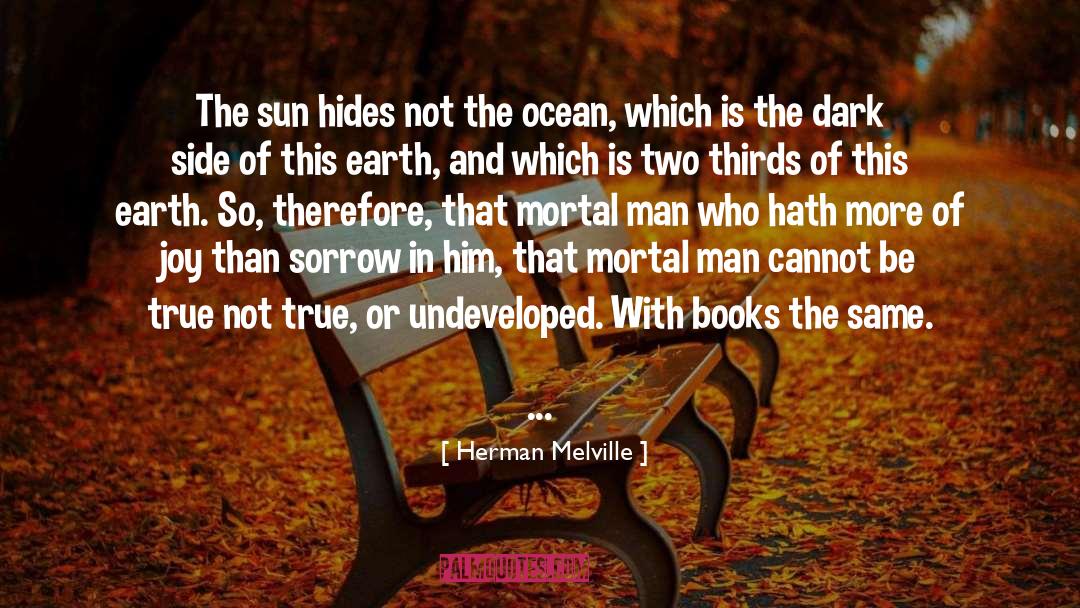 Herman Melville Quotes: The sun hides not the