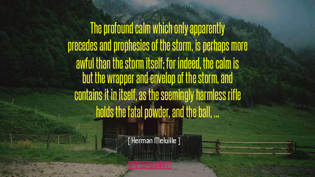 Herman Melville Quotes: The profound calm which only