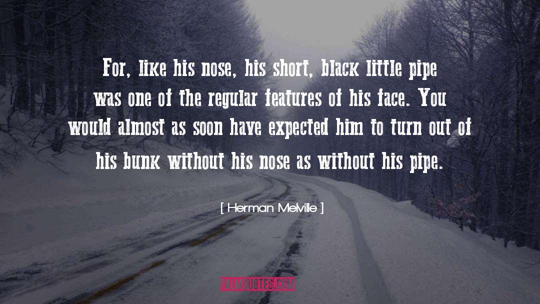 Herman Melville Quotes: For, like his nose, his