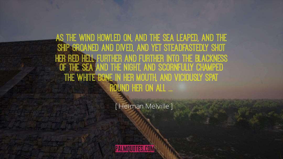 Herman Melville Quotes: As the wind howled on,