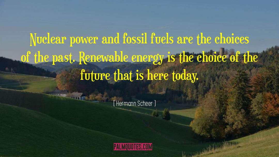 Hermann Scheer Quotes: Nuclear power and fossil fuels