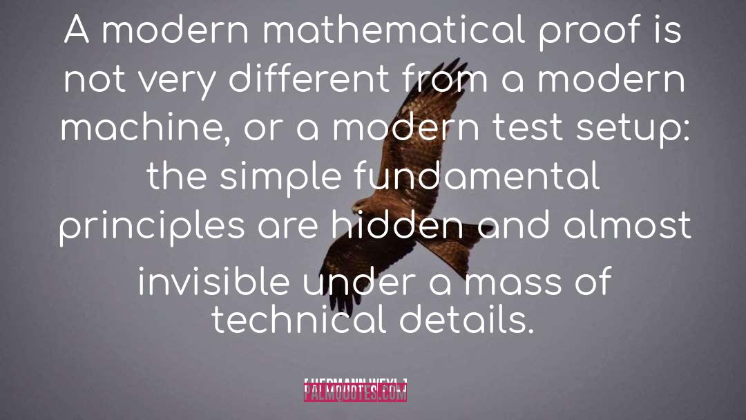 Hermann Weyl Quotes: A modern mathematical proof is
