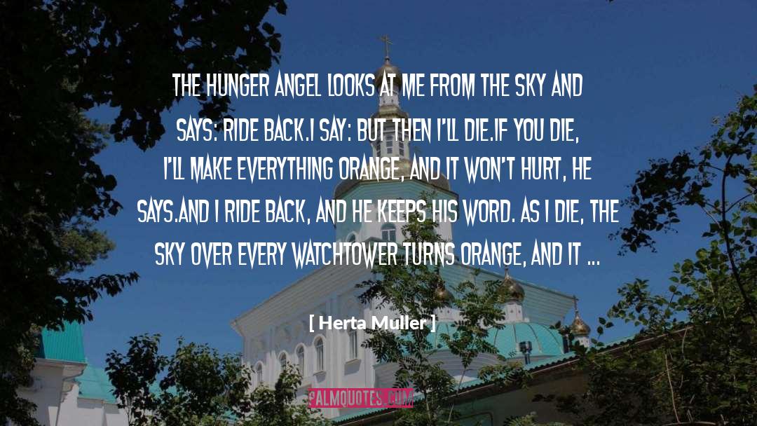 Herta Muller Quotes: The hunger angel looks at