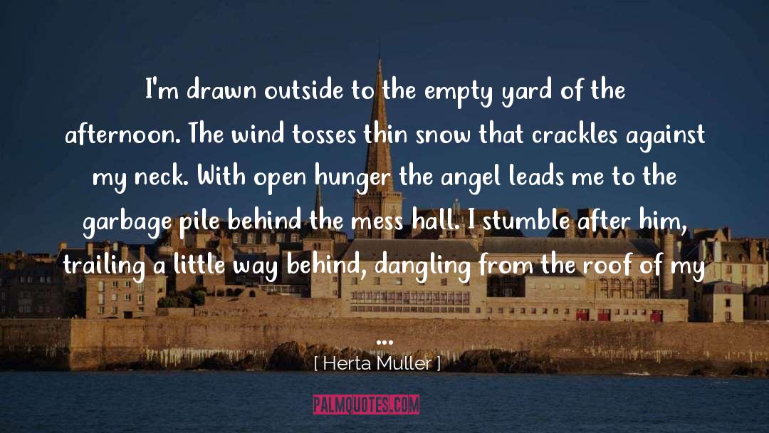 Herta Muller Quotes: I'm drawn outside to the