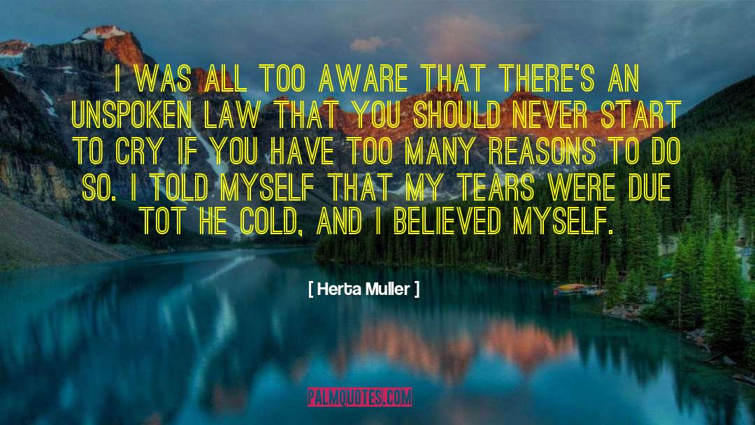 Herta Muller Quotes: I was all too aware