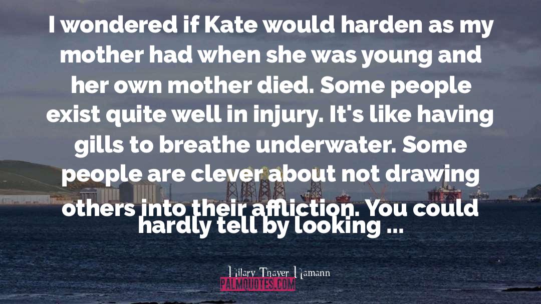 Hilary Thayer Hamann Quotes: I wondered if Kate would
