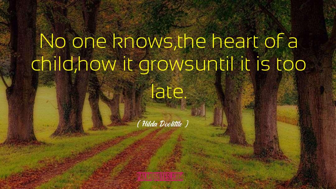 Hilda Doolittle Quotes: No one knows,<br>the heart of