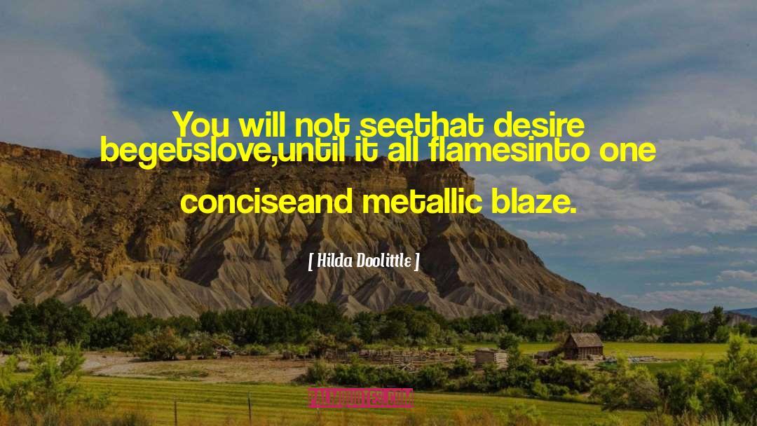 Hilda Doolittle Quotes: You will not see<br>that desire