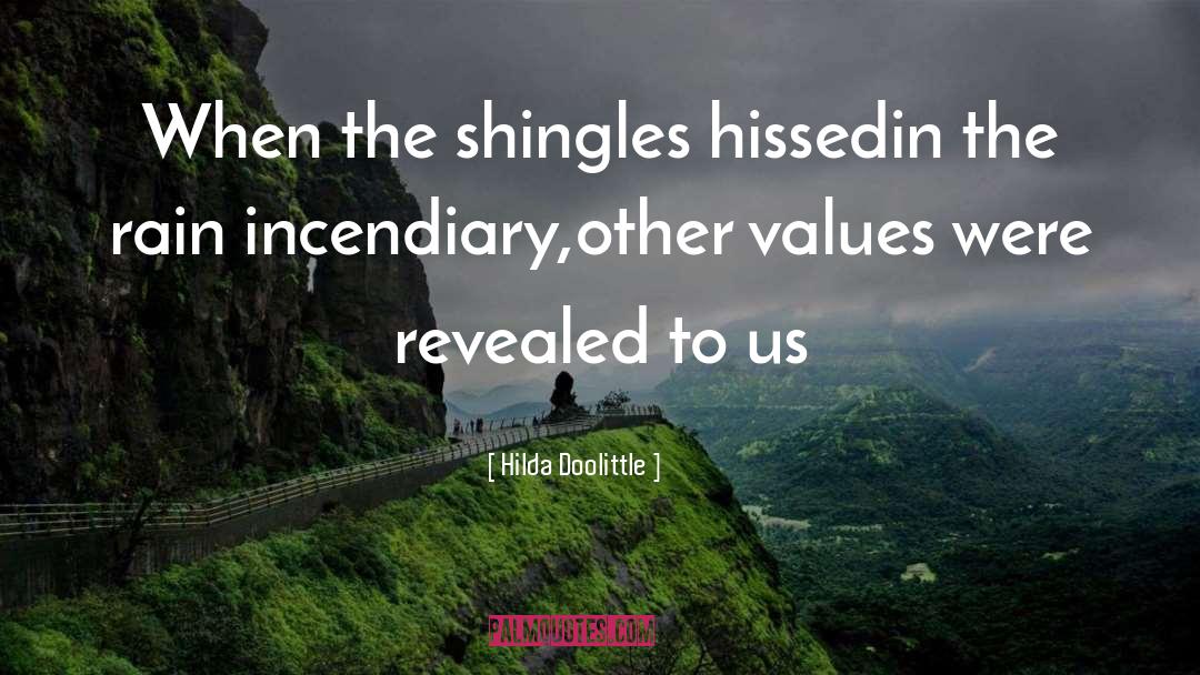 Hilda Doolittle Quotes: When the shingles hissed<br>in the
