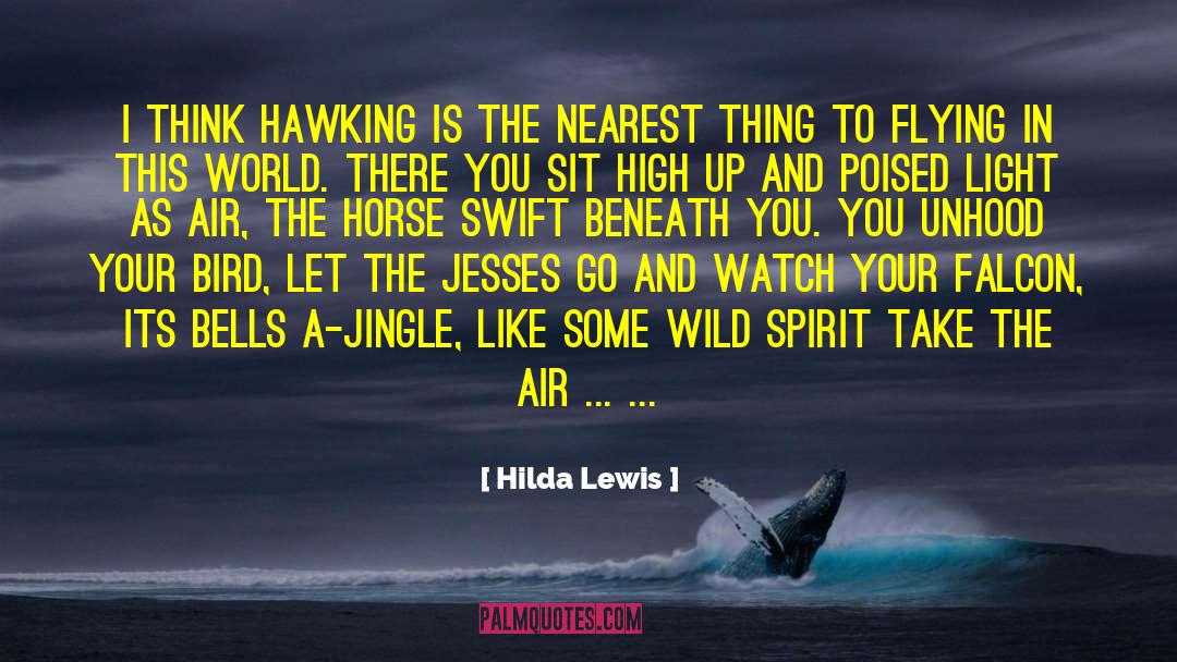 Hilda Lewis Quotes: I think hawking is the