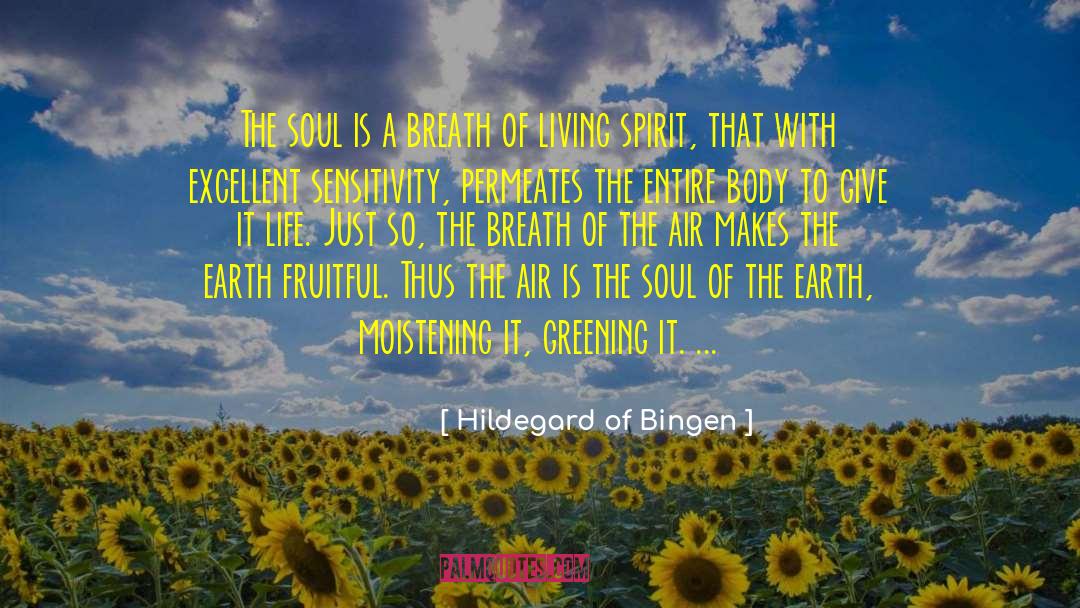 Hildegard Of Bingen Quotes: The soul is a breath