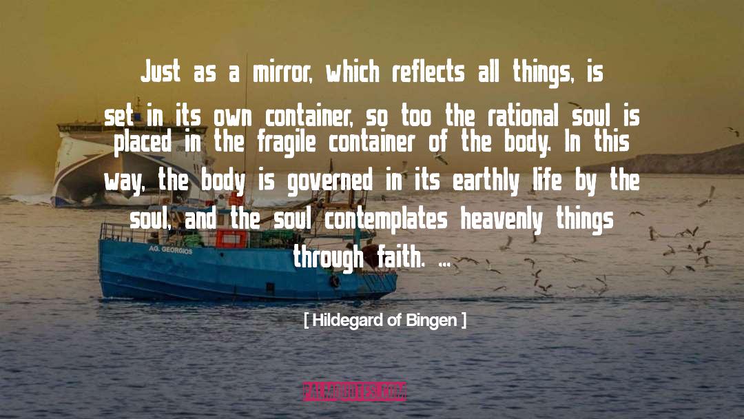 Hildegard Of Bingen Quotes: Just as a mirror, which