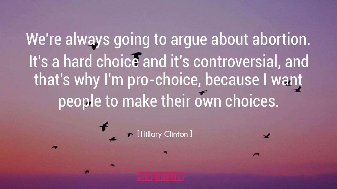 Hillary Clinton Quotes: We're always going to argue