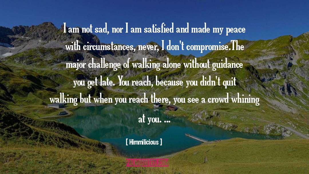 Himmilicious Quotes: I am not sad, nor