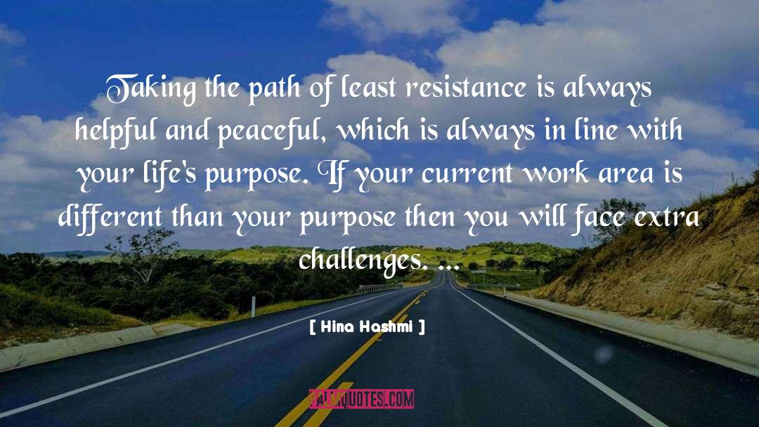 Hina Hashmi Quotes: Taking the path of least