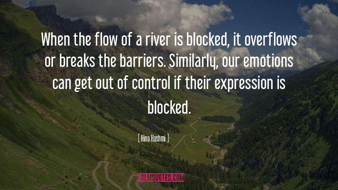 Hina Hashmi Quotes: When the flow of a