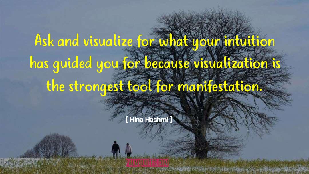 Hina Hashmi Quotes: Ask and visualize for what
