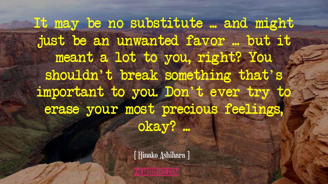 Hinako Ashihara Quotes: It may be no substitute