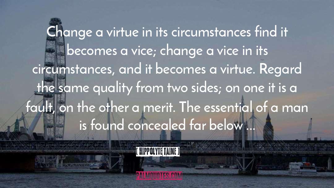 Hippolyte Taine Quotes: Change a virtue in its