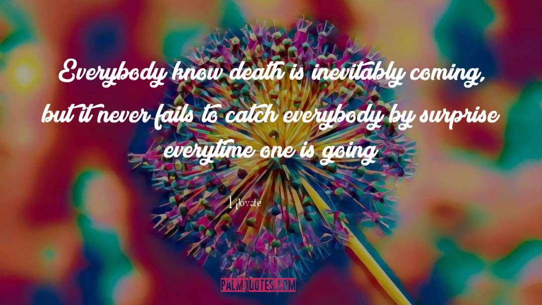 Hlovate Quotes: Everybody know death is inevitably