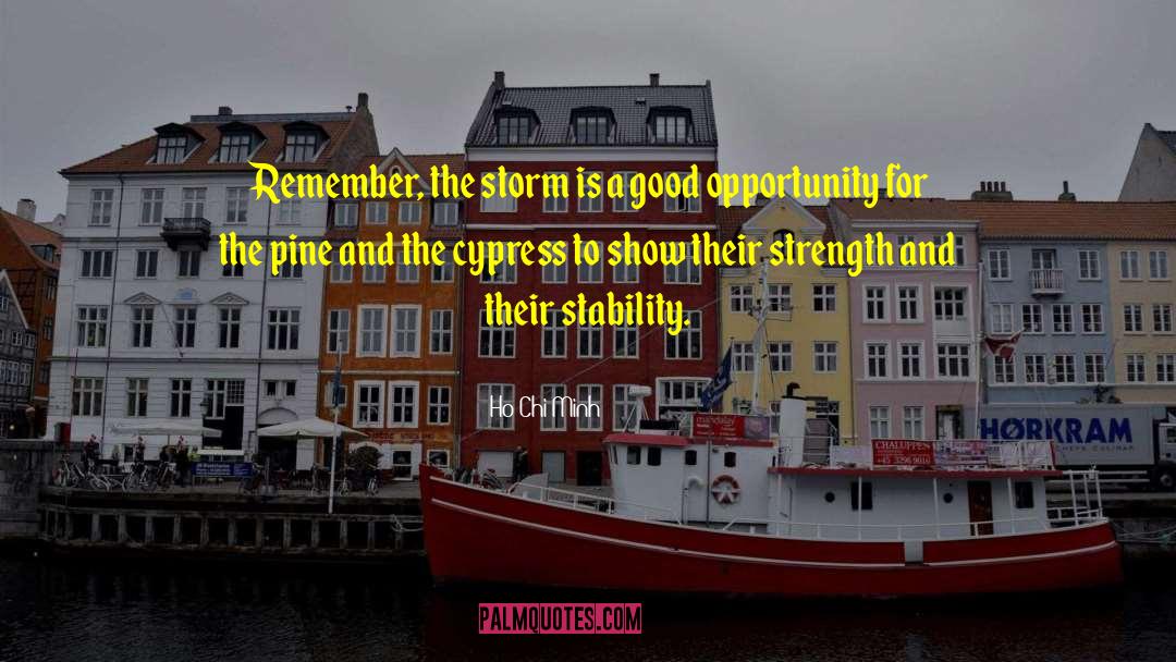 Ho Chi Minh Quotes: Remember, the storm is a