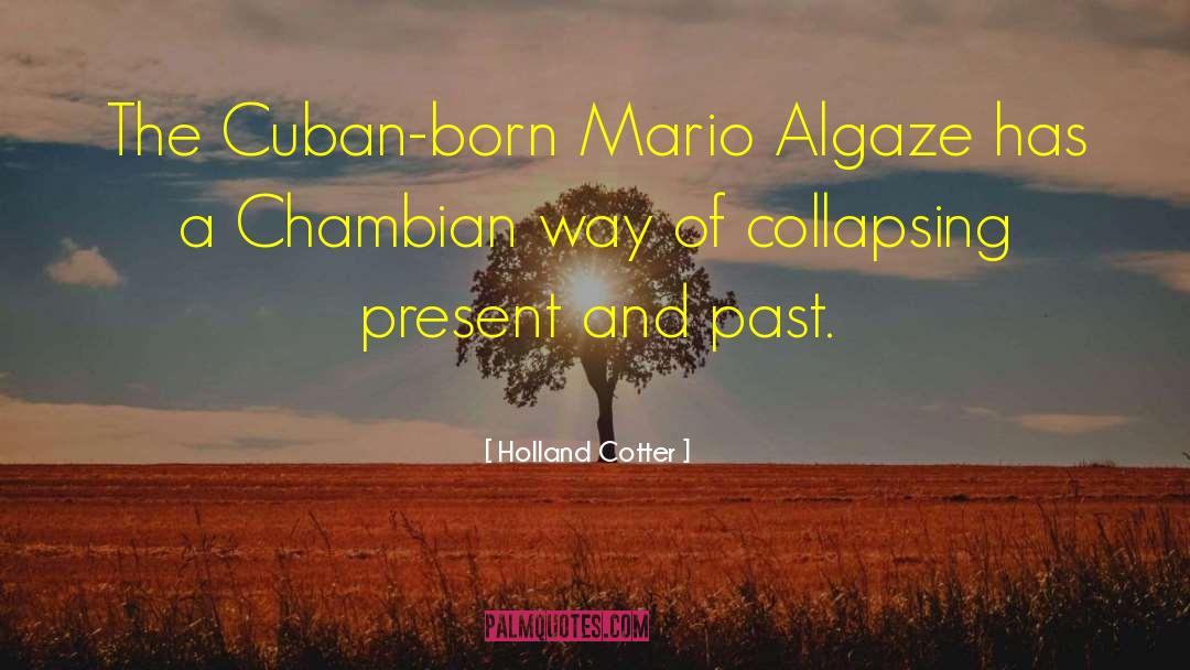 Holland Cotter Quotes: The Cuban-born Mario Algaze has