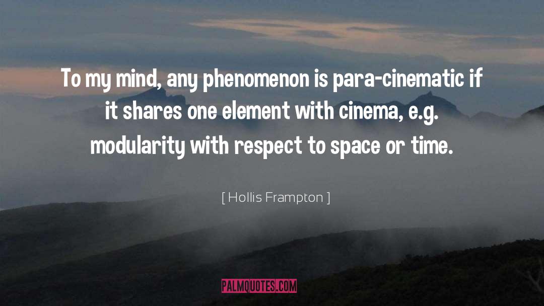 Hollis Frampton Quotes: To my mind, any phenomenon