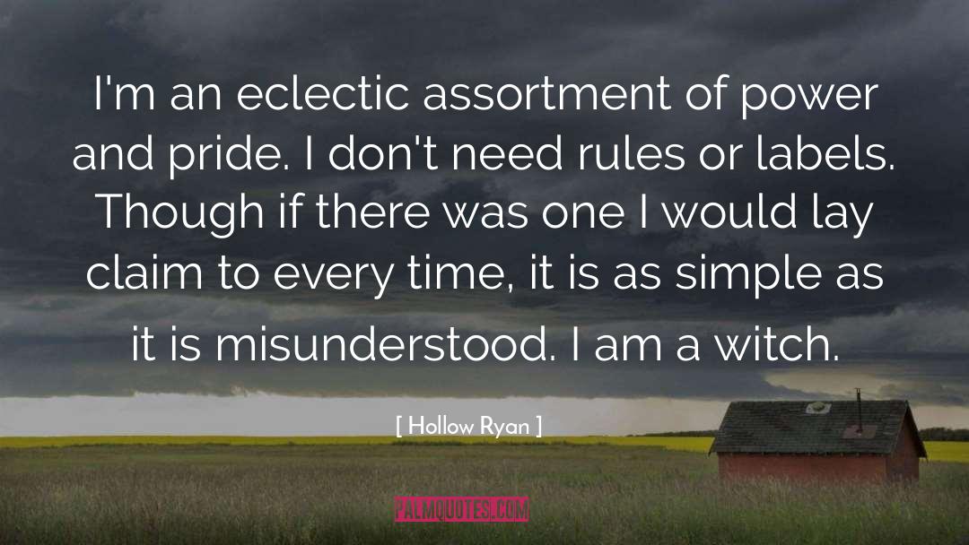 Hollow Ryan Quotes: I'm an eclectic assortment of