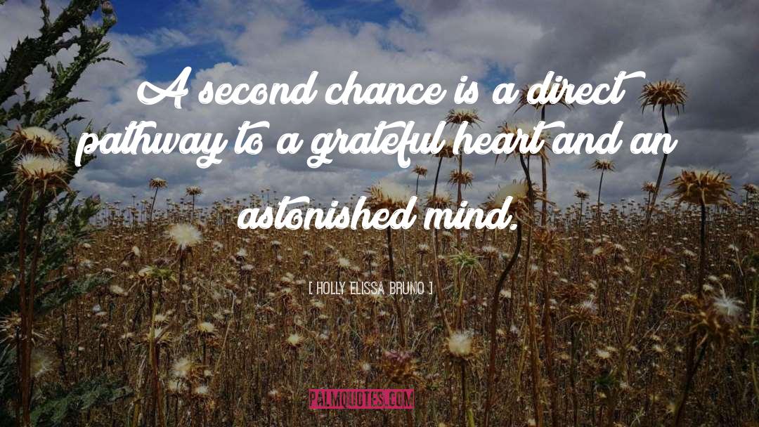 Holly Elissa Bruno Quotes: A second chance is a