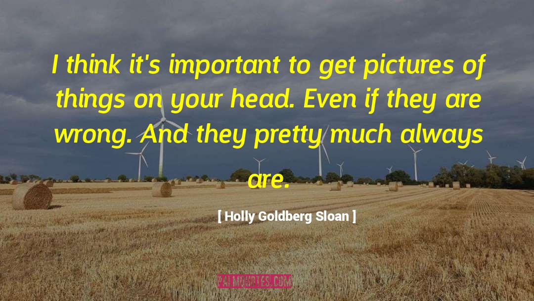 Holly Goldberg Sloan Quotes: I think it's important to