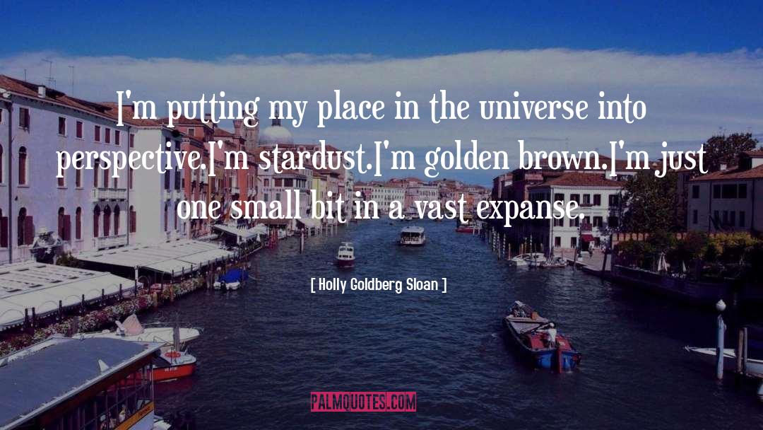 Holly Goldberg Sloan Quotes: I'm putting my place in