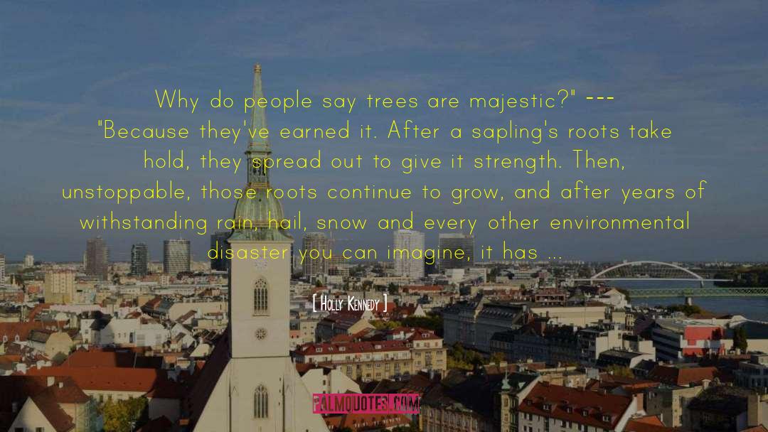 Holly Kennedy Quotes: Why do people say trees