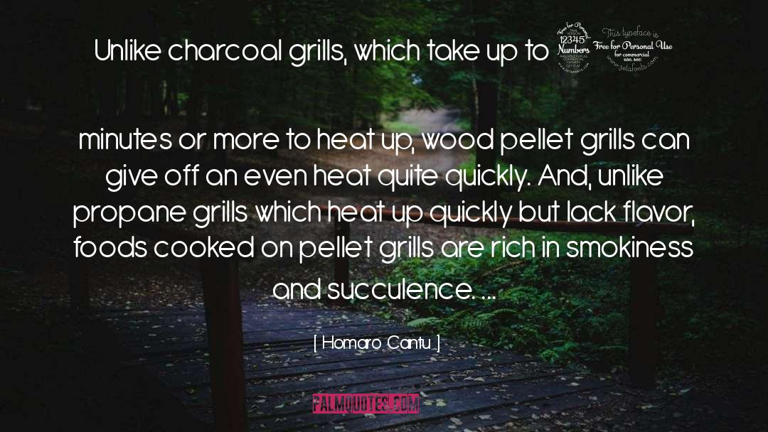 Homaro Cantu Quotes: Unlike charcoal grills, which take