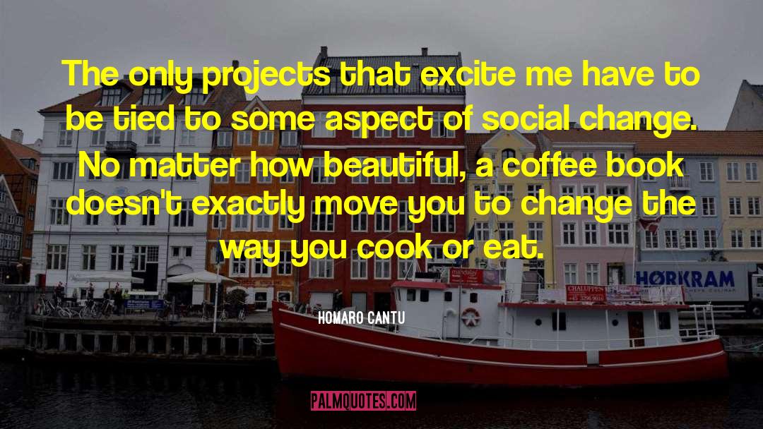 Homaro Cantu Quotes: The only projects that excite