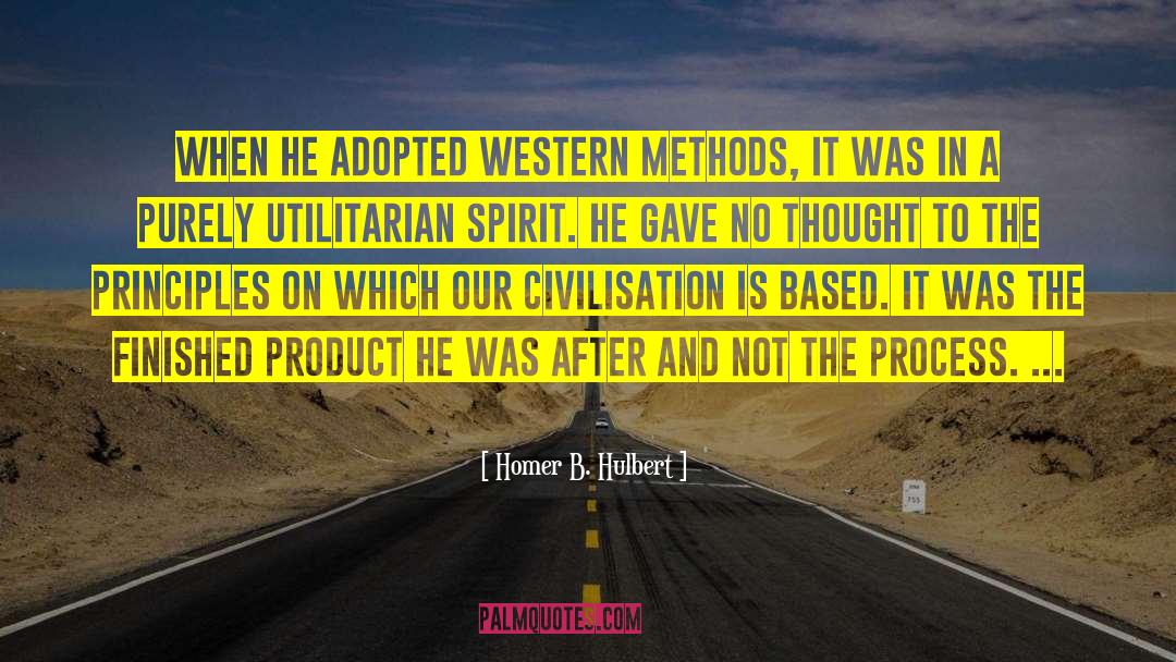 Homer B. Hulbert Quotes: When he adopted Western methods,