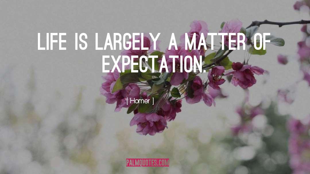 Homer Quotes: Life is largely a matter