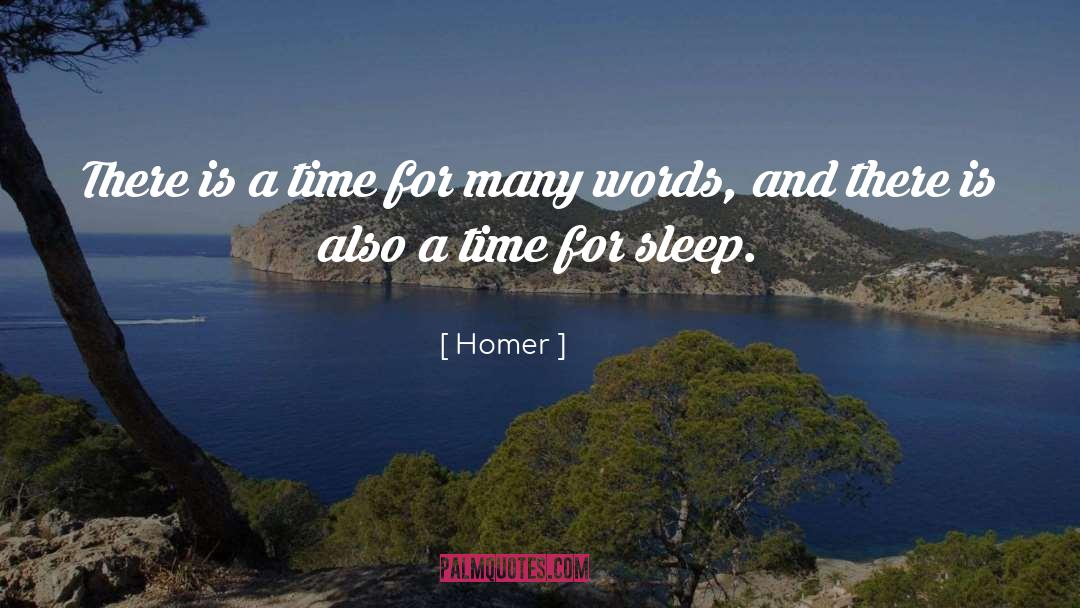 Homer Quotes: There is a time for