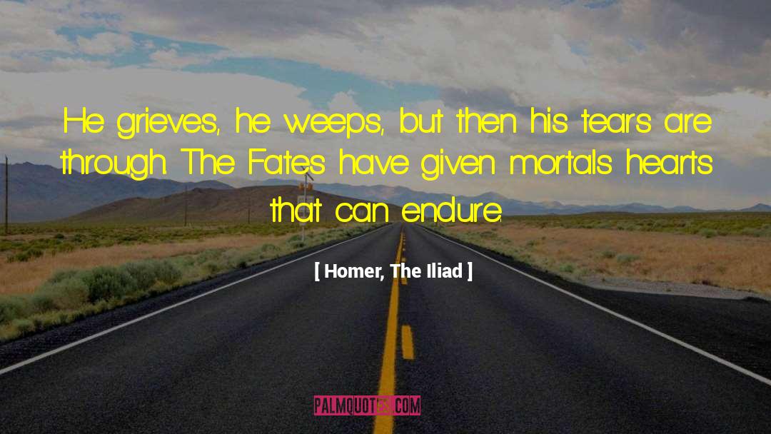 Homer, The Iliad Quotes: He grieves, he weeps, but