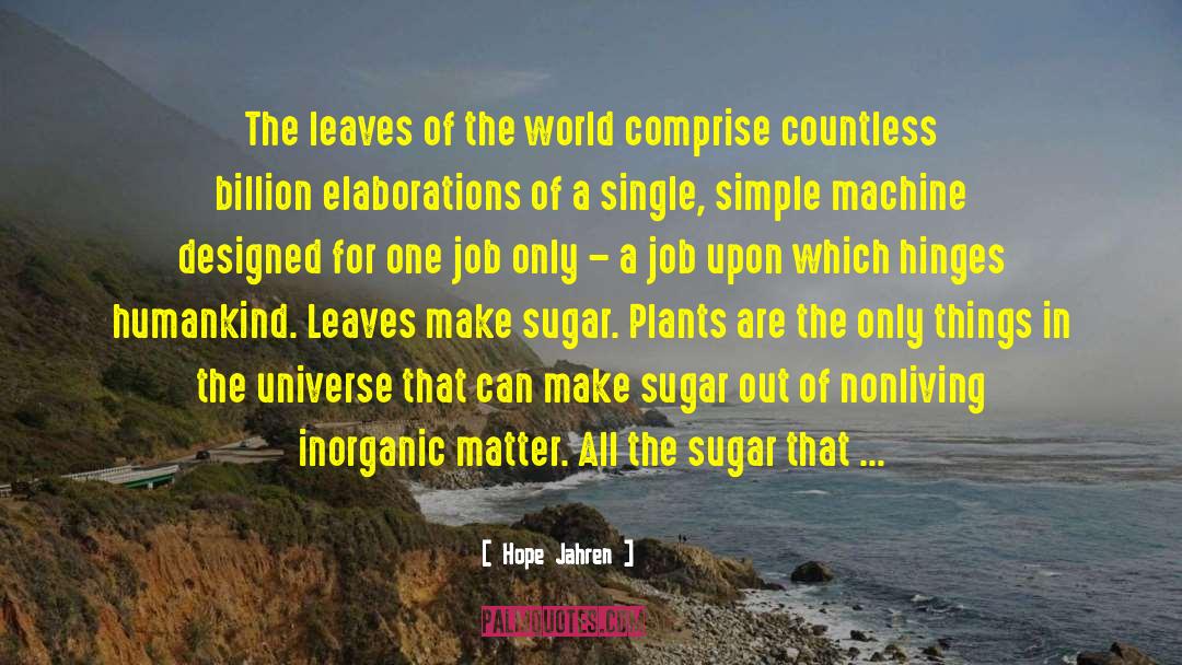 Hope Jahren Quotes: The leaves of the world