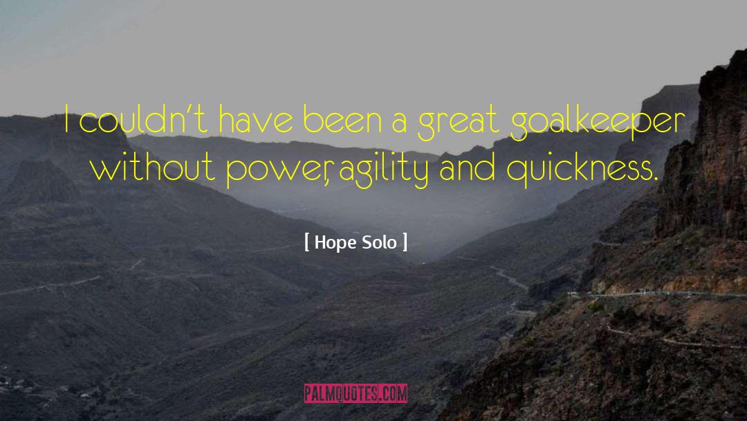 Hope Solo Quotes: I couldn't have been a