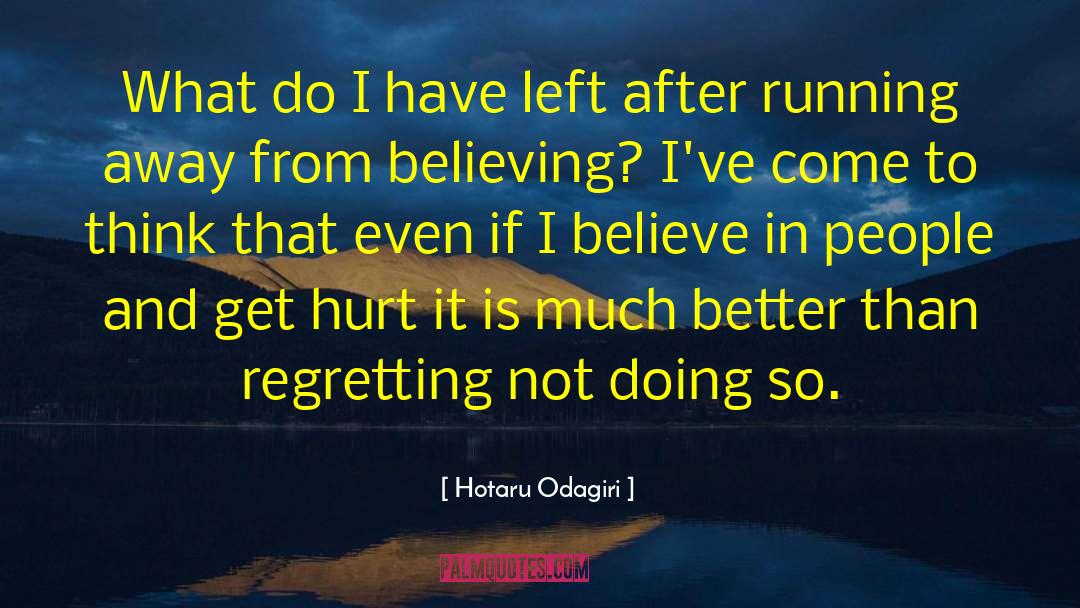 Hotaru Odagiri Quotes: What do I have left