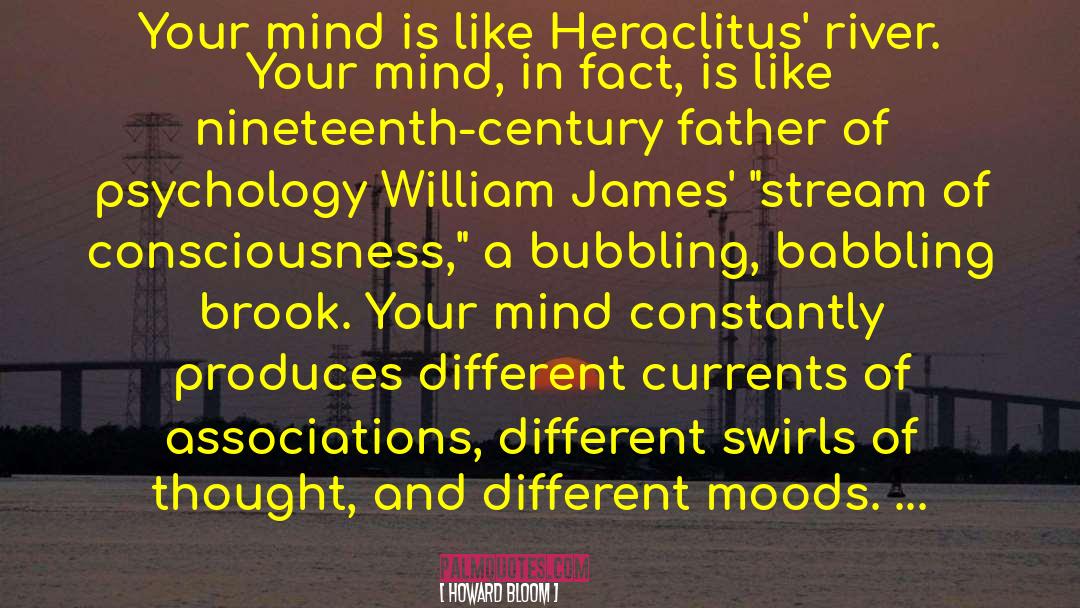 Howard Bloom Quotes: Your mind is like Heraclitus'