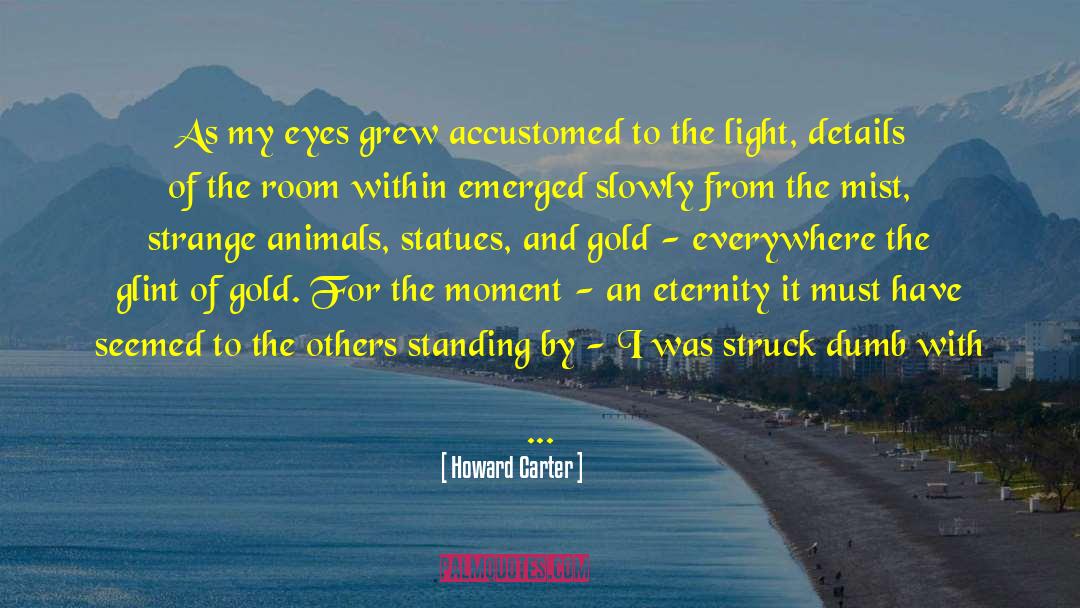 Howard Carter Quotes: As my eyes grew accustomed