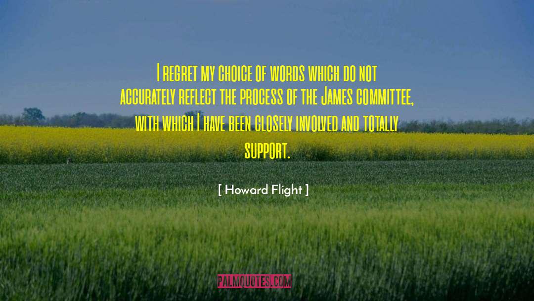 Howard Flight Quotes: I regret my choice of